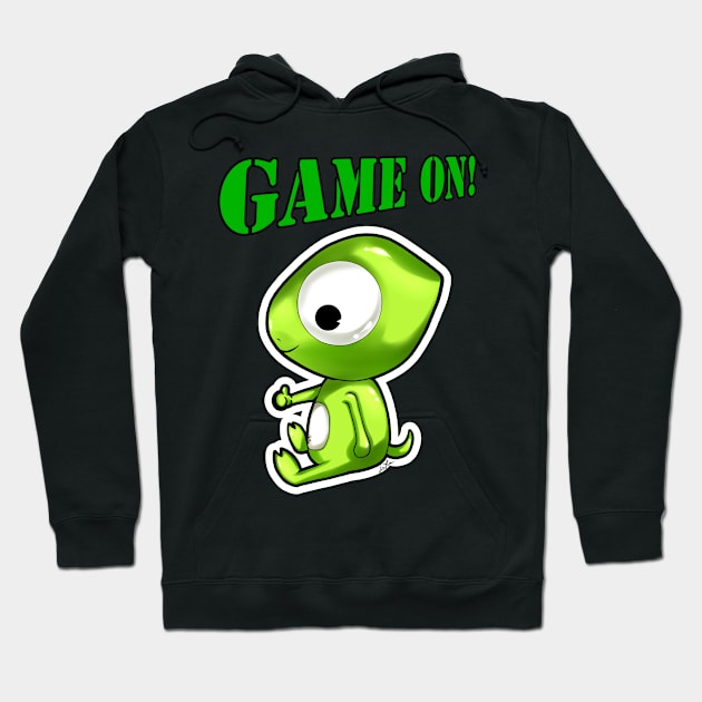 Chameleon Game On Hoodie by LinYue